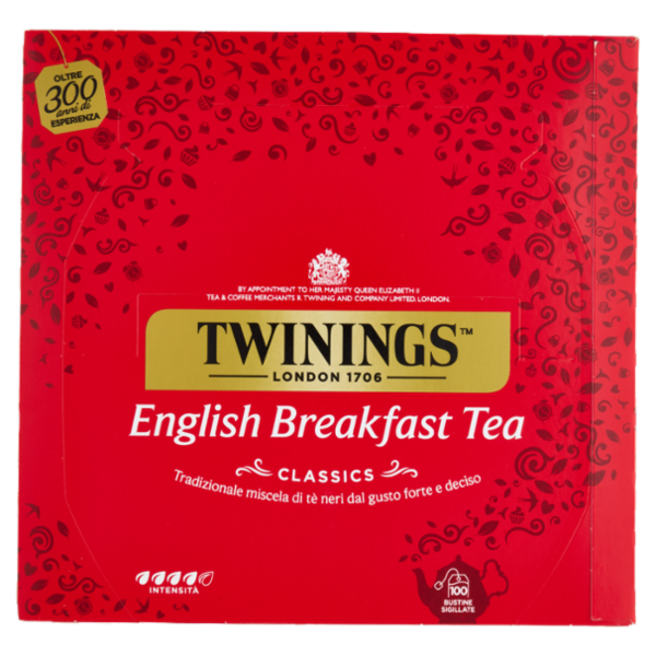 Twinings English Breakfast Tea Tè Nero 100 filtri The 200 g
