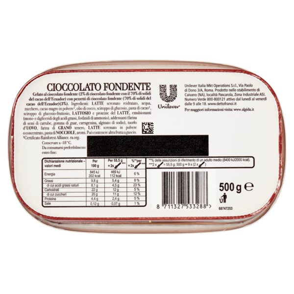 Carte D'Or Cioccolato Fondente 500 g