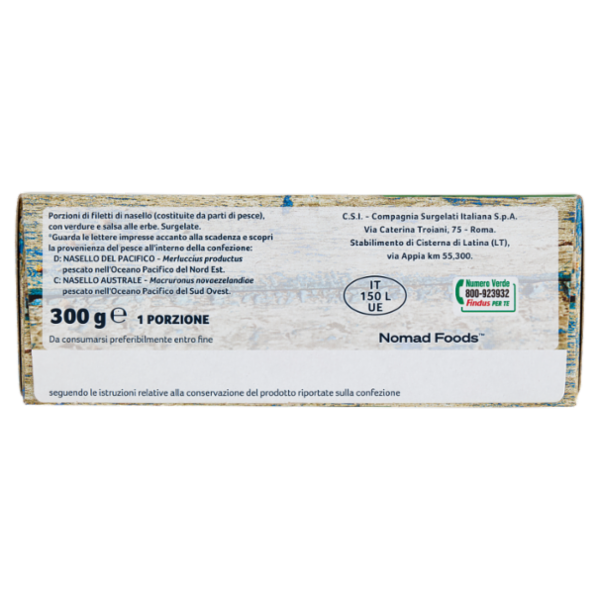 Capitan Findus Fiori Di Nasello con verdure mediterranee 300 g