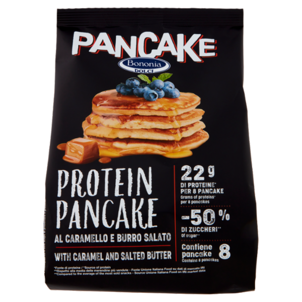 Bononia Dolci Protein Pancake al Caramello e Burro Salato 8 x 25 g