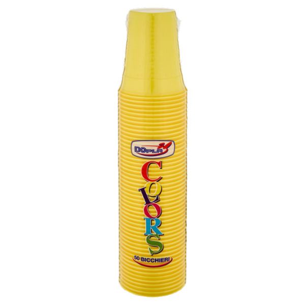 DOpla Colors Bicchieri 200ml Giallo 50 pz