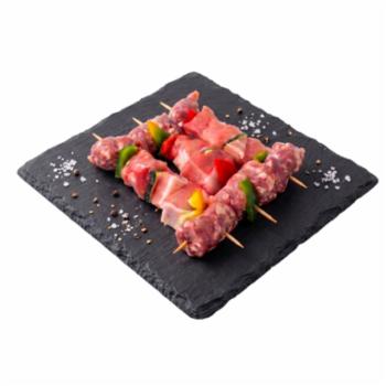 Spiedini Di Suino Con Peperoni E Zucchine