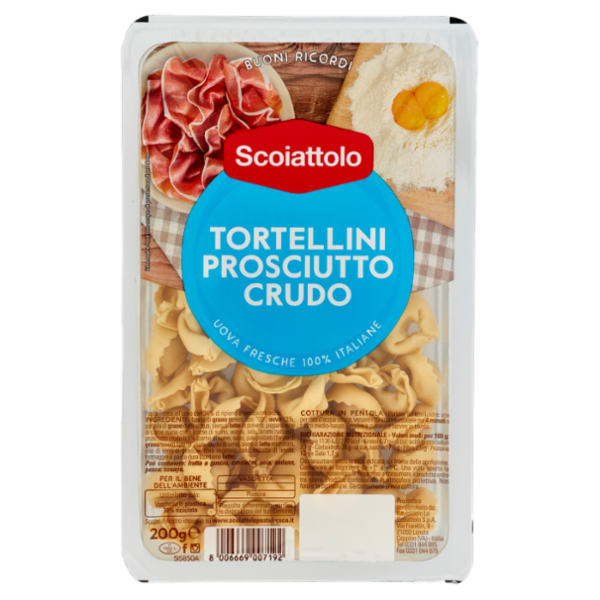 Scoiattolo Buoni Ricordi Tortellini Prosciutto Crudo 200 g