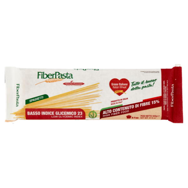 FiberPasta Basso Indice Glicemico 23 Spaghetti 500 g