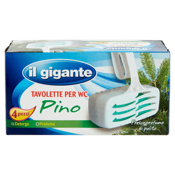 IL GIGANTE Tavolette per WC Pino 4 x 33 g