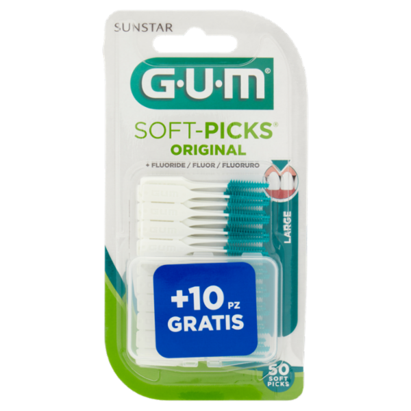 Gum Soft-Picks Original + Fluoro Large 40 + 10 pz