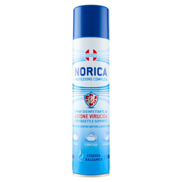 Norica Protezione Completa Spray Disinfettante ad Azione Virucida per Oggetti e Superfici 300 ml