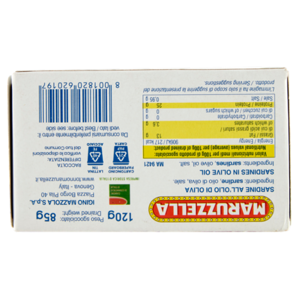 Maruzzella Sardine all'Olio d'Oliva 120 g