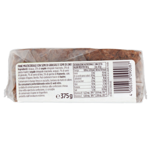 Pema Pane Vitaminico - Pane di segale integrale 375 g