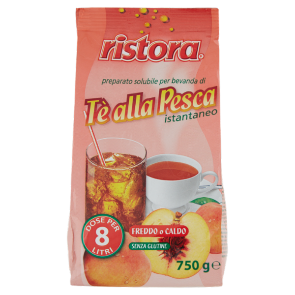ristora preparato solubile per bevanda di Tè alla Pesca istantaneo 750 g