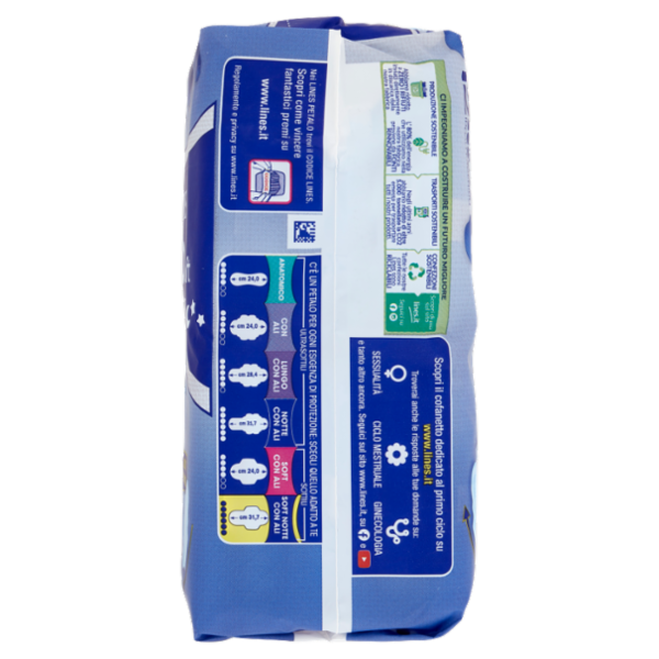 Lines Petalo Soft Sottile notte con ali 12 pz