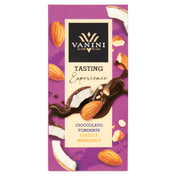 Vanini Tasting Experience Cioccolato Fondente Cocco e Mandorla 75 g