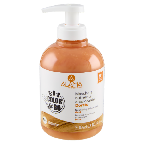 Alama Professional S.O.S. Color & Go Maschera nutriente e colorante Dorato 300 ml