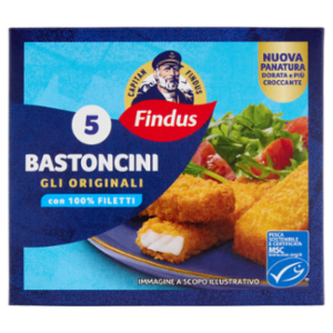Capitan Findus 5 Bastoncini Con 100% Filetti Di Merluzzo 125 g