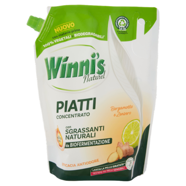 Winni's Naturel Patti Concentrato Bergamotto e Zenzero pouch 900 ml
