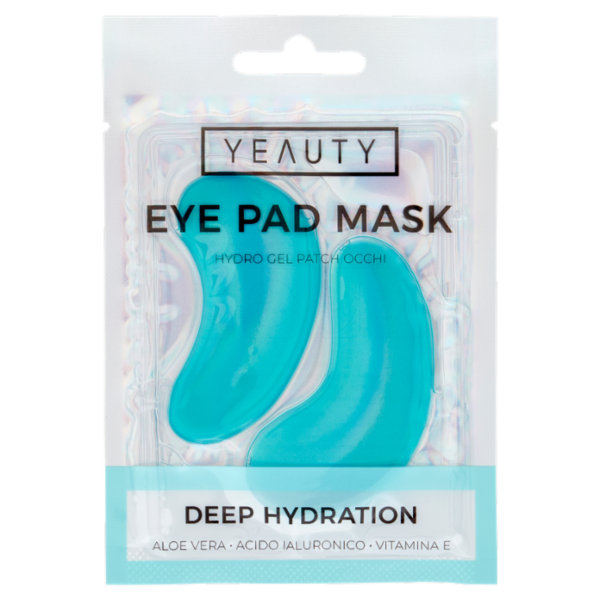 Yeauty Eye Pad Mask Hydro Gel Patch Occhi Deep Hydration 2 pz