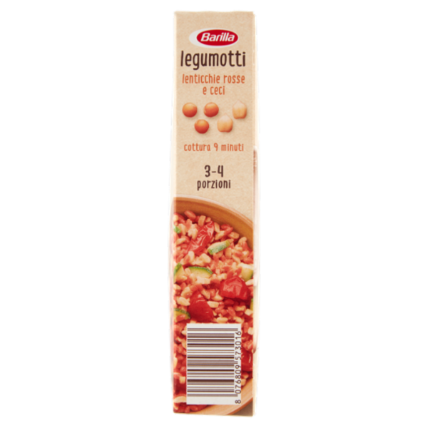 Barilla Legumotti Lenticchie Rosse e Ceci in Chicchi 100% Farina di Legumi 300g