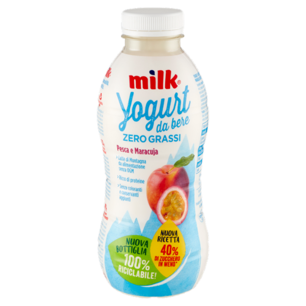 Milk Yogurt da bere Zero Grassi Pesca Maracuja 500 g