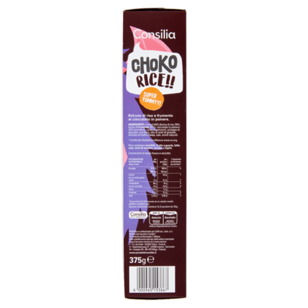 Consilia Choko Rice Riso Soffiato al Cacao 375 g