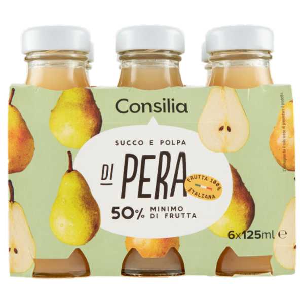Consilia Succo e Polpa di Pera 6x125 ml