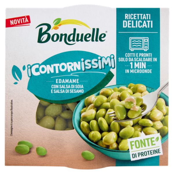 Bonduelle i Contornissimi Ricettati Delicati Edamame con Salsa di Soia e Salsa di Sesamo 120 g