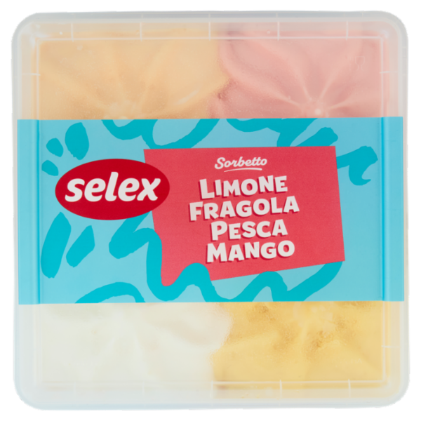 Selex Gelato Fragola, Limone, Pesca e Mango 1 kg