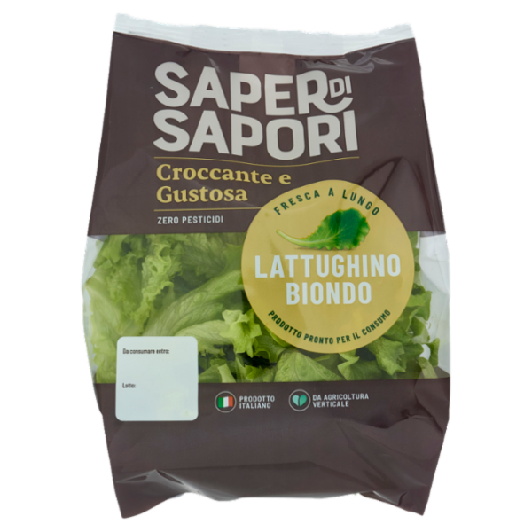 Selex Saper di Sapori Lattughino Biondo Lavato e Pronto per il Consumo 100 g