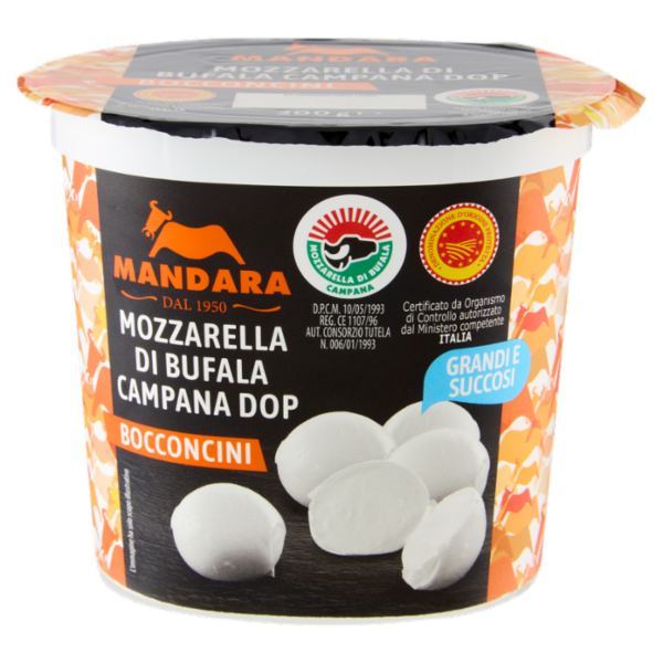 Mandara Mozzarella di Bufala Campana DOP Bocconcini 5 x 40 g