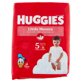 Huggies Little Movers Panolini 5 11-25 Kg 16 Pz