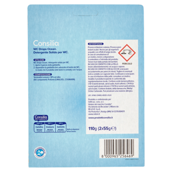 Consilia Wc Power Drops Ocean 2 pezzi