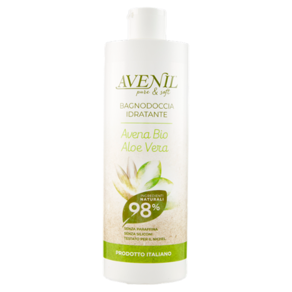 Avenil pure & soft Bagnodoccia Idratante Avena Bio Aloe Vera 400 ml