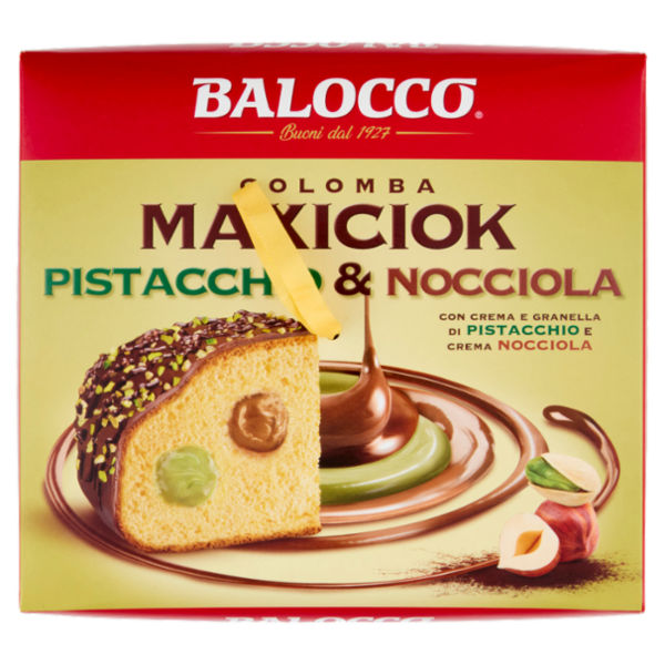 Balocco Colomba Maxiciok Pistacchio & Nocciola 750 g