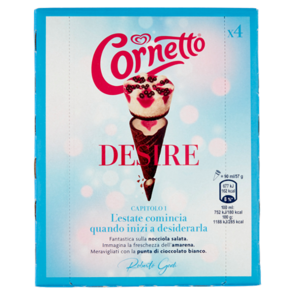 Cornetto Algida Desire Roberto Godi 4 x 57 g