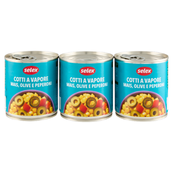 Selex Mais, Olive e Peperoni al Vapore 3x150 g