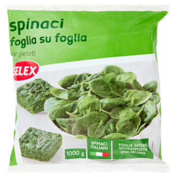 Selex Spinaci a Cubetti Surgelati 1 Kg