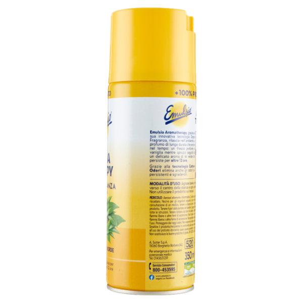 Emulsio Aroma Terapy Doppia Fragranza Vaniglia Tè Verde 350 ml