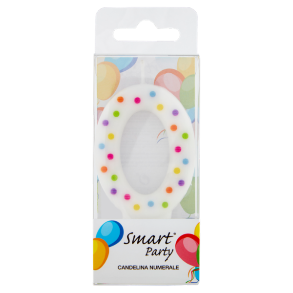 Smart Party Candelina Numerale 0 1 pz