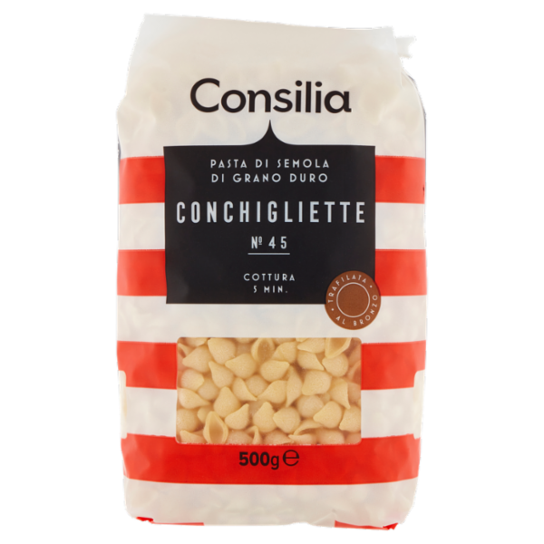 Consilia Pasta di Semola Trafilata al Bronzo Conchigliette 500 g