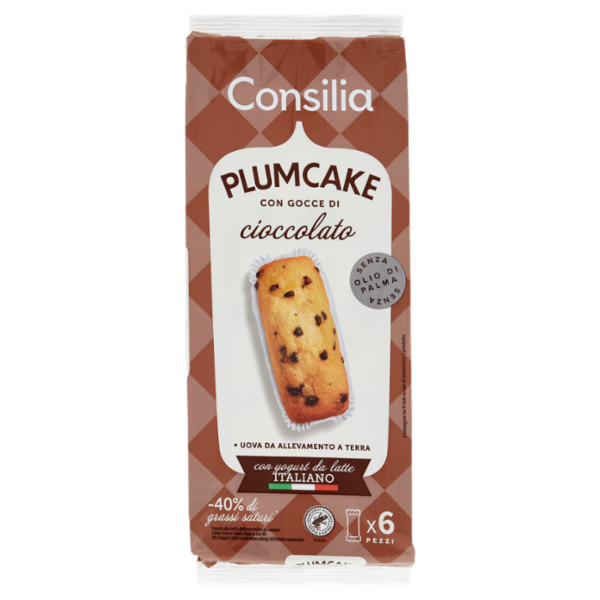 Consilia Plum Cake con Gocce di Cioccolato 6x35 g