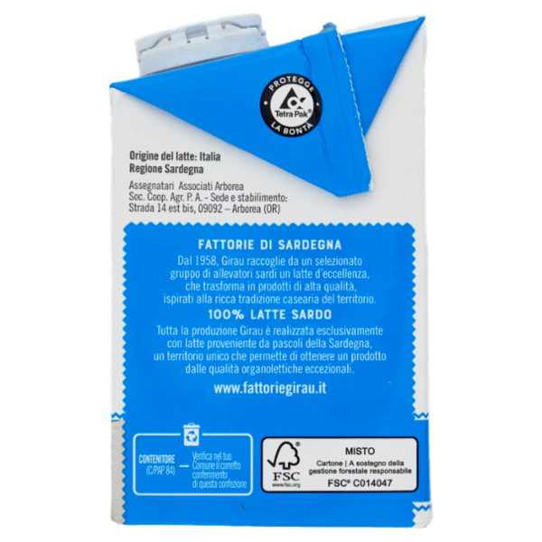 Girau Latte di Capra Parzialmente Scremato 500 ml