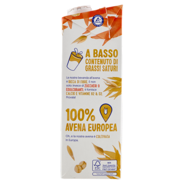 ALPRO Senza Zuccheri Bevanda Vegetale all'Avena, Senza Lattosio, Ricca di Fibre, 1l