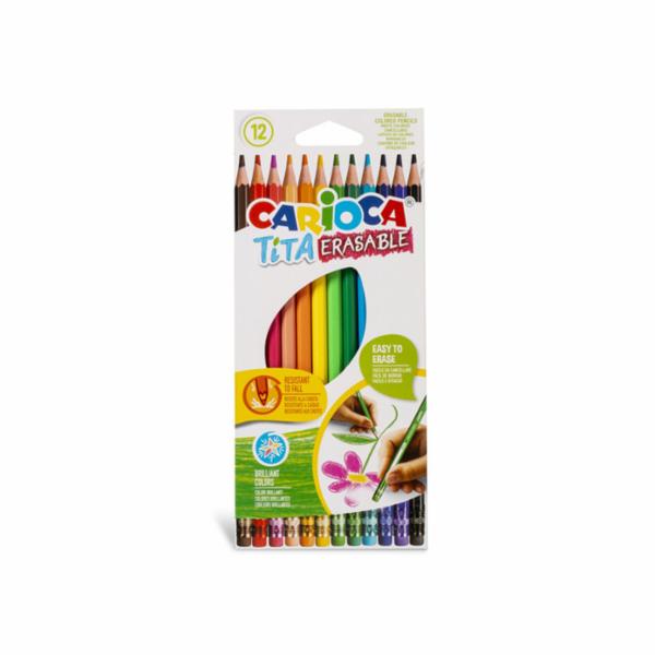 Carioca 12 Pastelli Erasable
