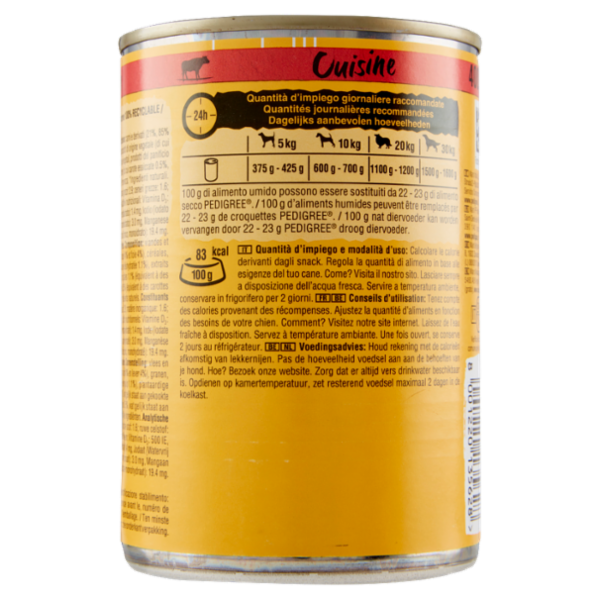 Pedigree Cuisine con Manzo, Pasta e Carote in Salsa 400 g