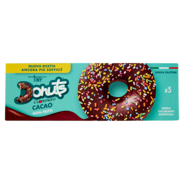 Cuorenero Tiny Donuts Cacao 3 x 37 g