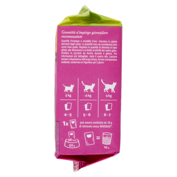 Whiskas Pranzetti con Pollo, con Tacchino in Salsa 7+ 6 x 50 g