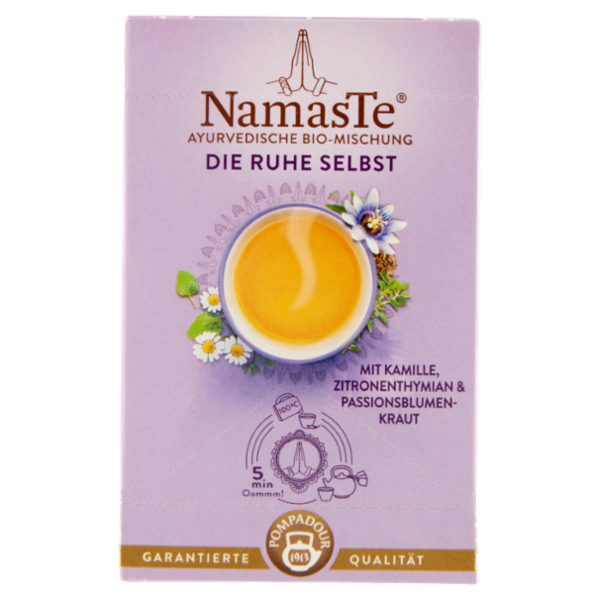 Pompadour NamasTe Tisana Ayurvedica Biologica Puro Rilassamento 15 x 1,8 g