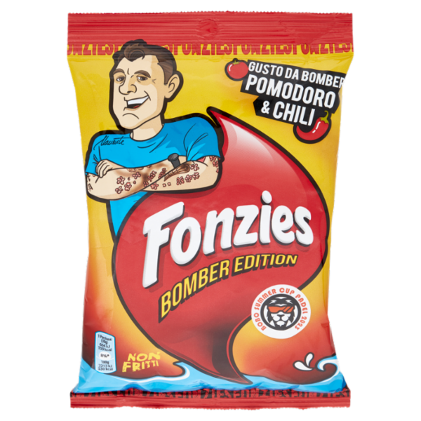 Fonzies Bomber Edition Croccantini di Mais Gusto Pomodoro e Chili - 100g