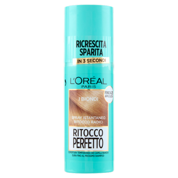 L'Oréal Paris Ritocco Perfetto Spray Istantaneo Ritocco Radici, i Biondi, 75 ml