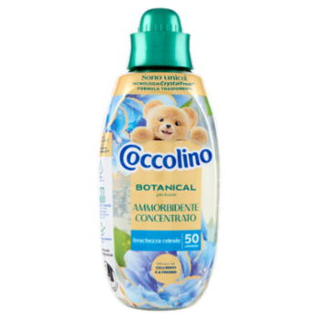 Coccolino Ammorbidente Concentrato Botanical Perfume Freschezza Celeste 50 Lavaggi 750 Ml