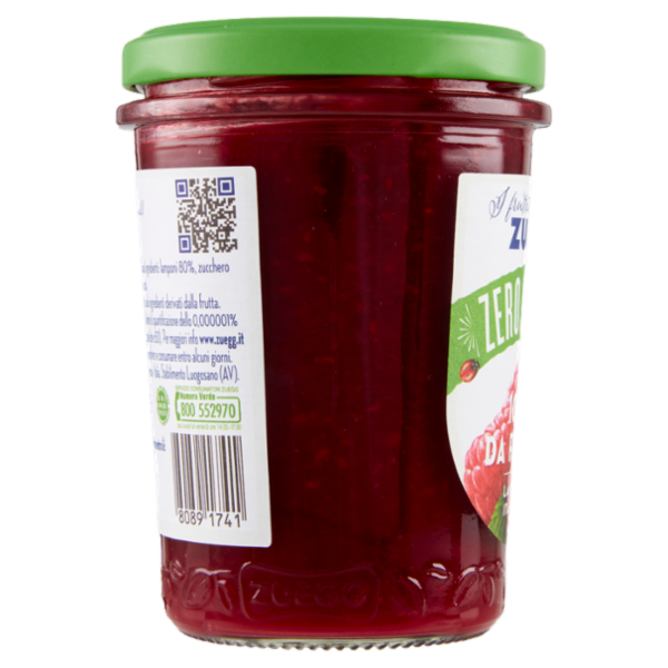 Zuegg I frutteti di Oswald Zuegg Zero Residui 100% da Frutta* Lamponi Italiani 230 g